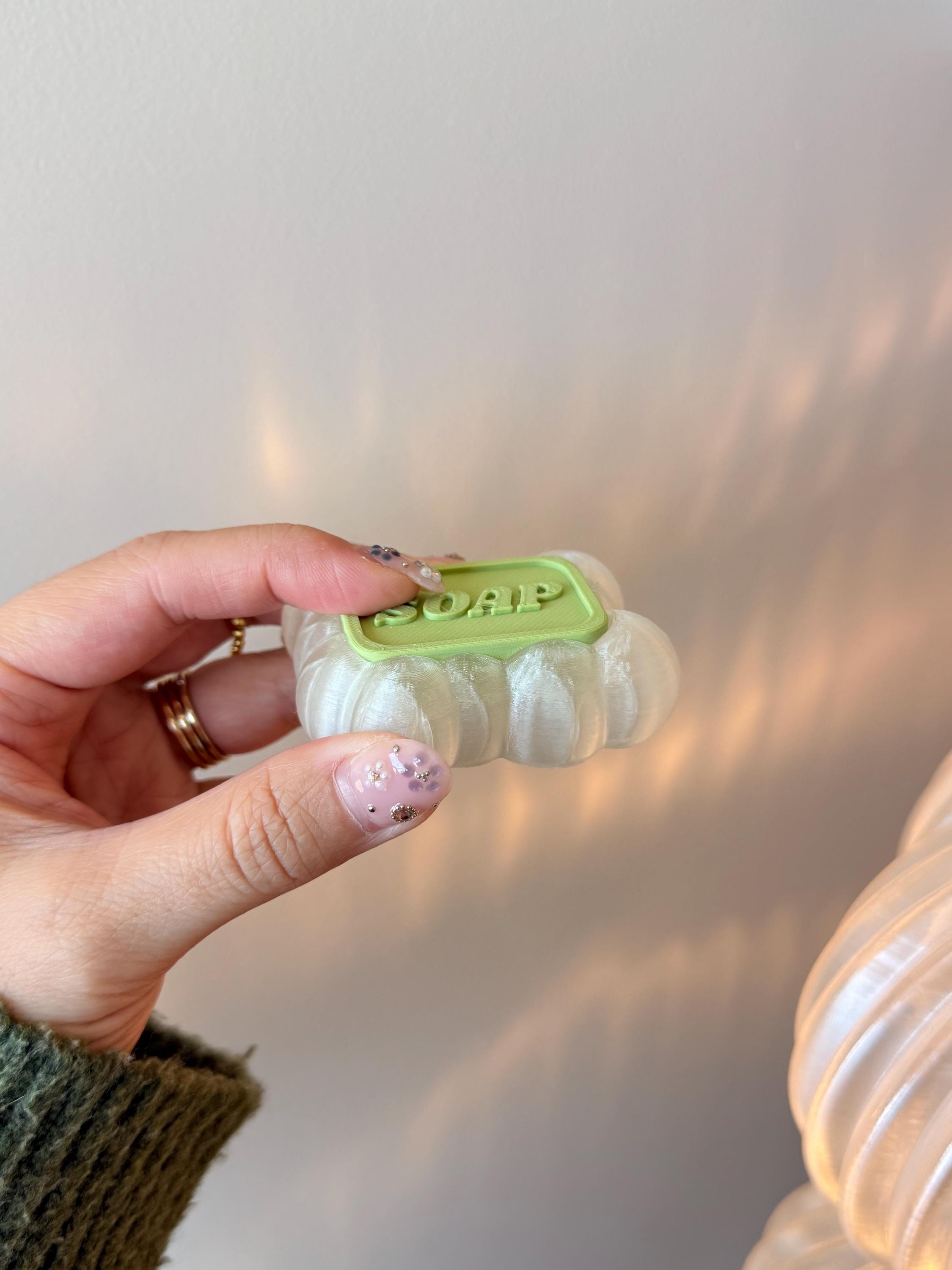 Soap Bar Clicker Fidget Keychain | 3D Printed Tactile Toy & Desk Accessory