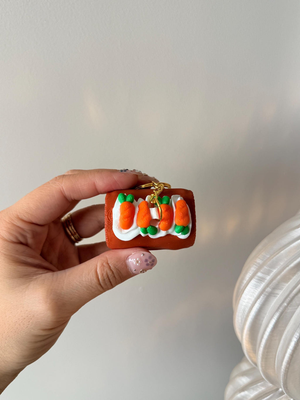 Carrot Cake Roll Clicker Fidget | Cute Dessert Desk Toy | 3D Printed Clicker