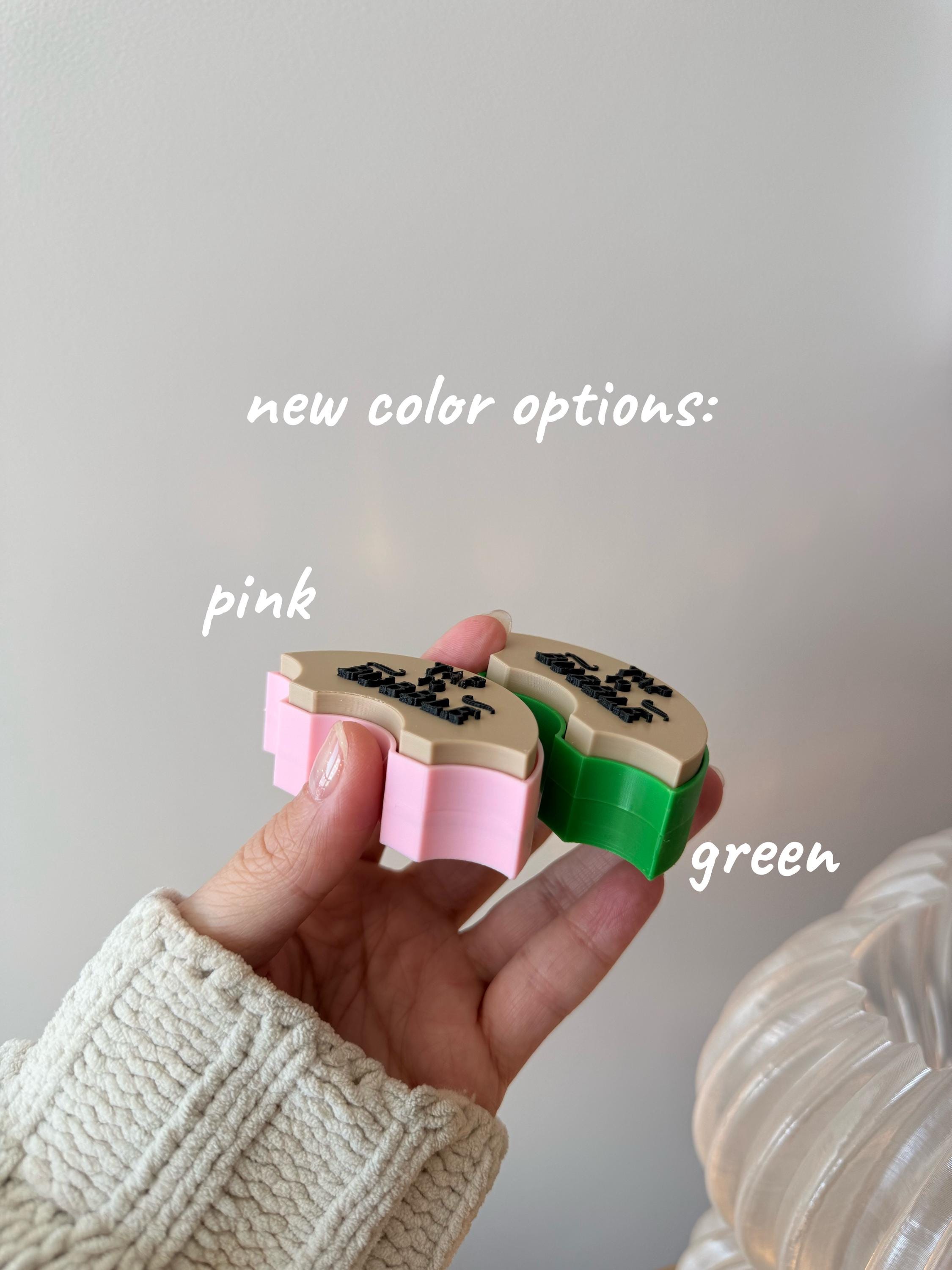 Tap-to-Bubble Glinda Fidget Clicker Keychain | Magical Bubble Button Toy (Silent or Clicky)