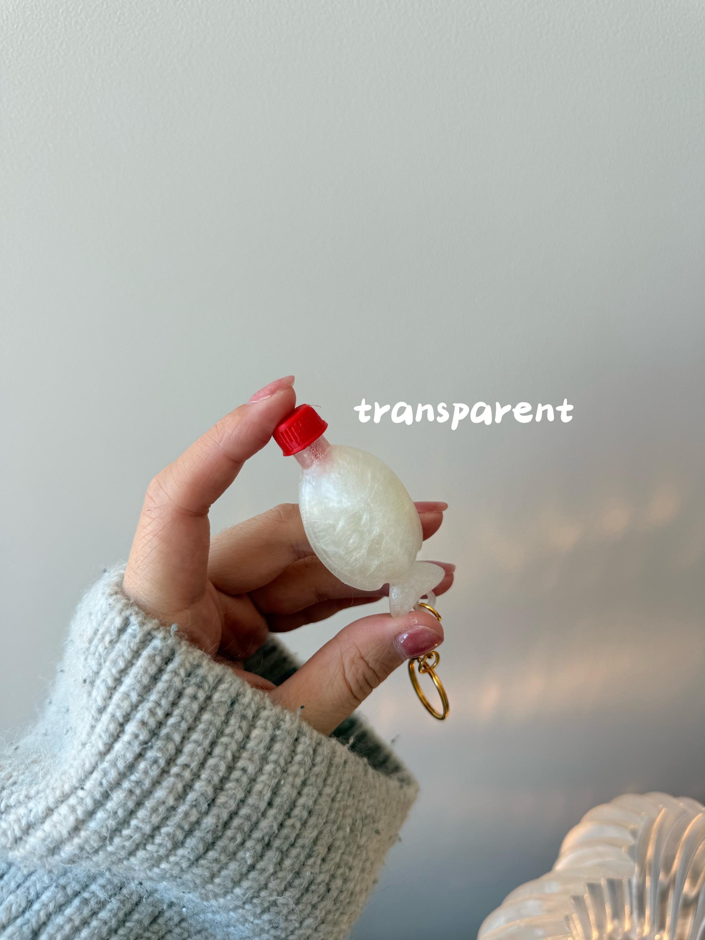Soy Sauce Fish Bottle Keychain | 3D Printed Kawaii Desk Fidget Clicker