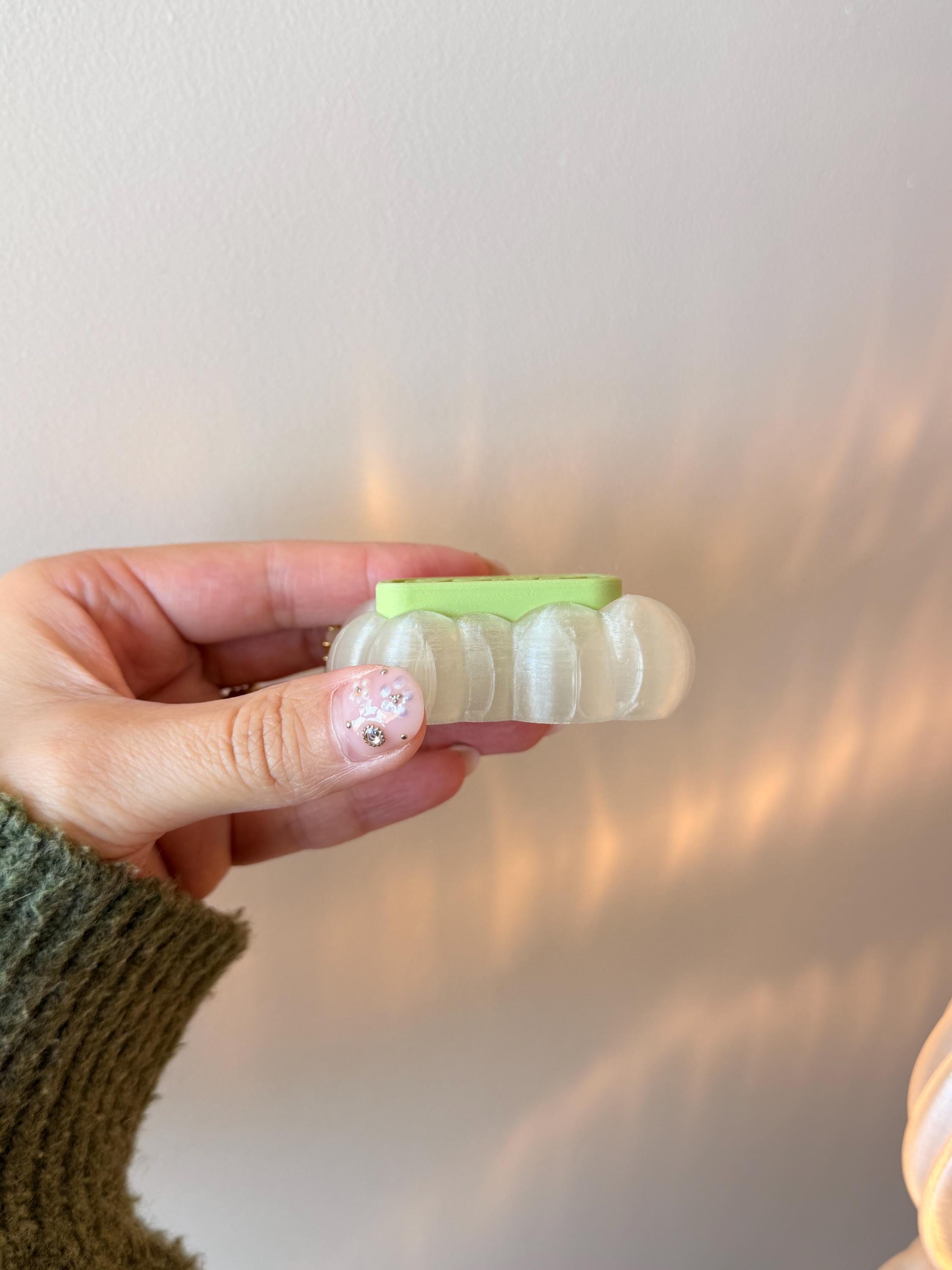 Soap Bar Clicker Fidget Keychain | 3D Printed Tactile Toy & Desk Accessory