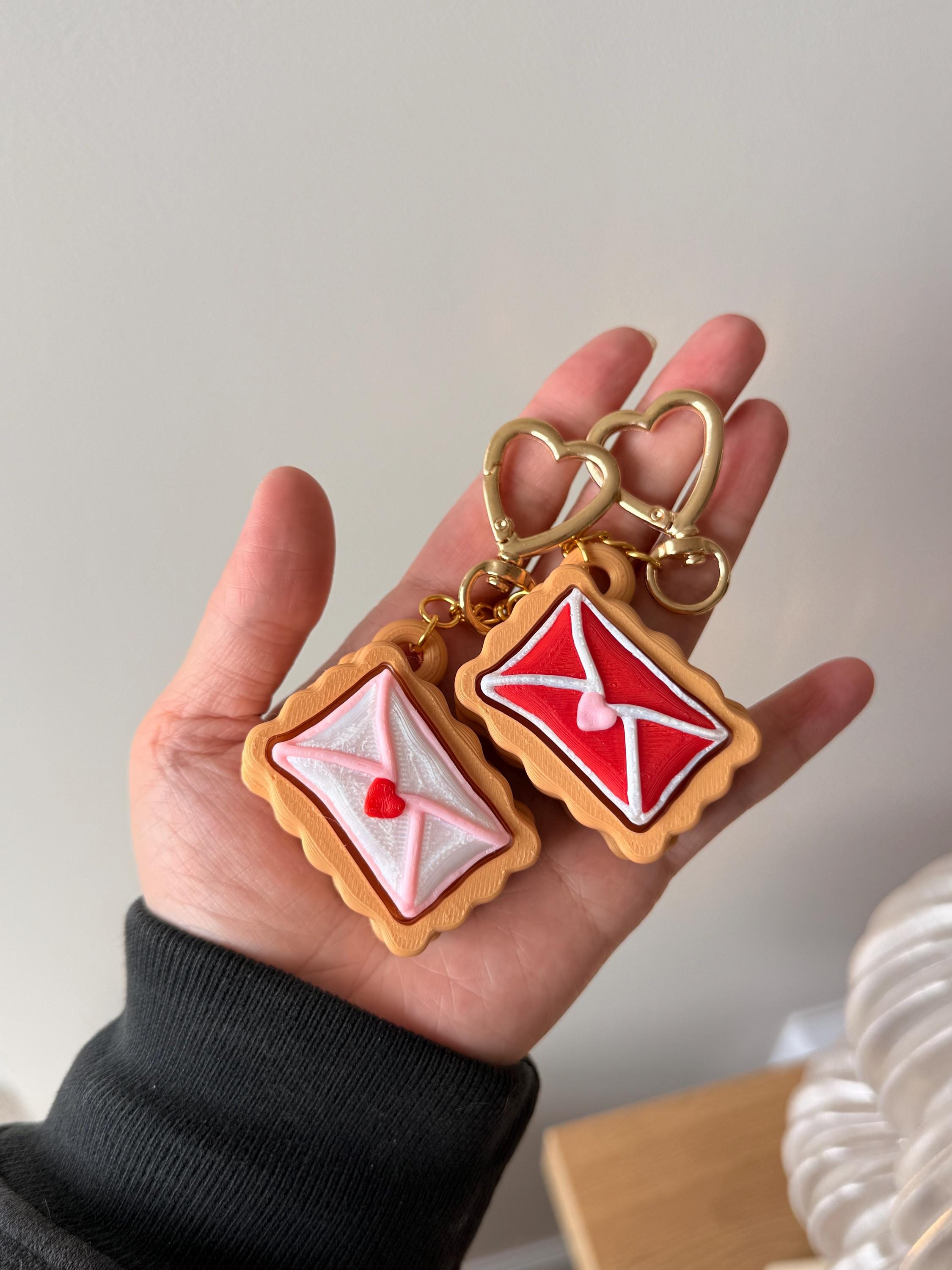 Love Letter Cookie Clicker Fidget | Valentine Envelope Desk Toy | Cute 3D Printed Clicker