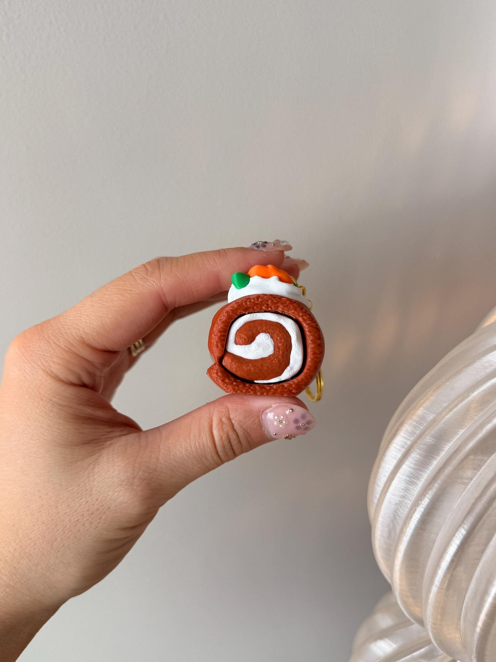 Carrot Cake Roll Clicker Fidget | Cute Dessert Desk Toy | 3D Printed Clicker